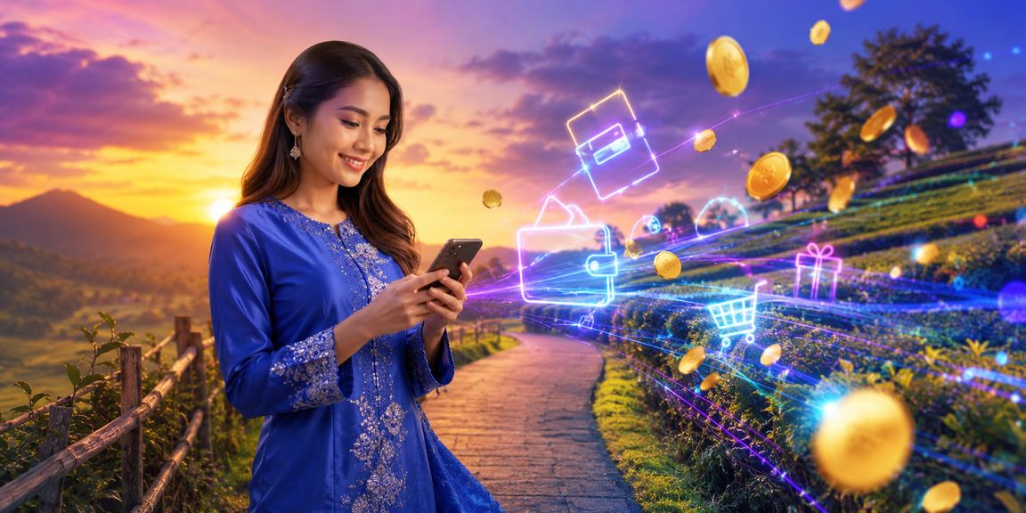 Pengguna kasino dalam talian Malaysia dengan baju kurung